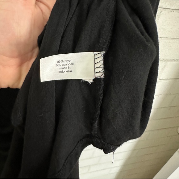 LANE BRYANT Black Short Sleeve Fitted Tunic Tee - Picture 9 of 9